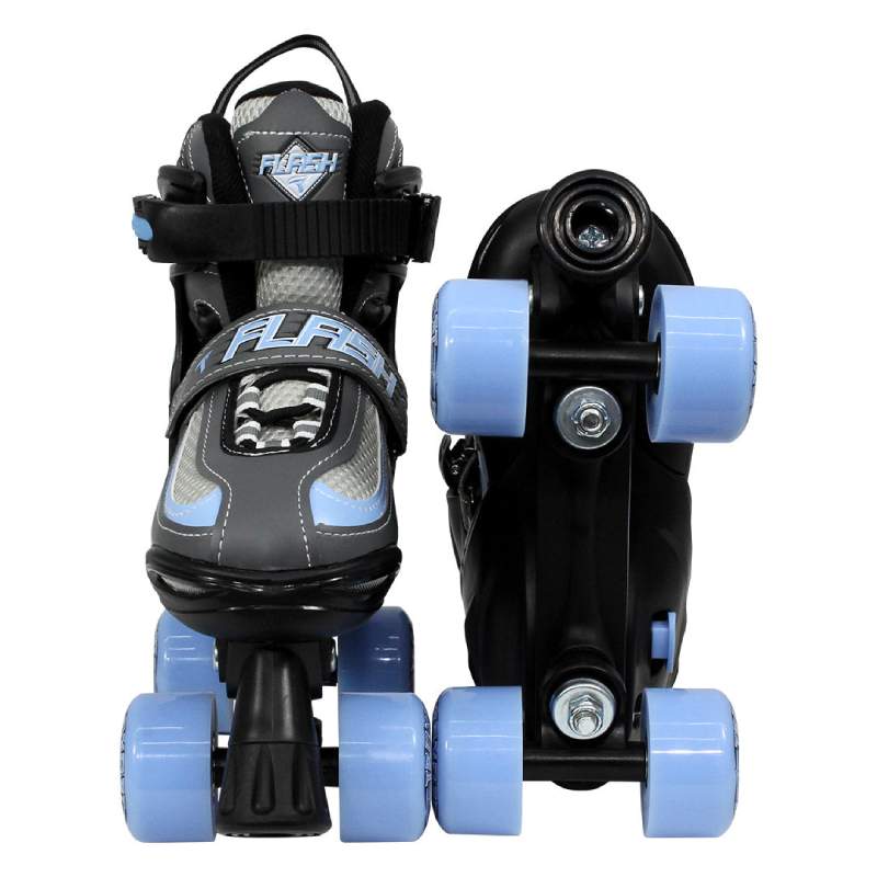 Patins Quad Infantil Traxart Flash - 54mm Abec-7 - Azul