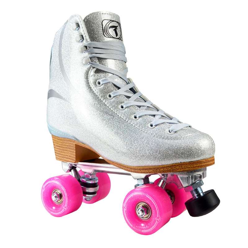 Patins Quad Traxart Brilliant Prata - 58mmx32mm Abec -5