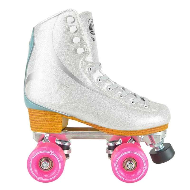 Patins Quad Traxart Brilliant Prata - 58mmx32mm Abec -5