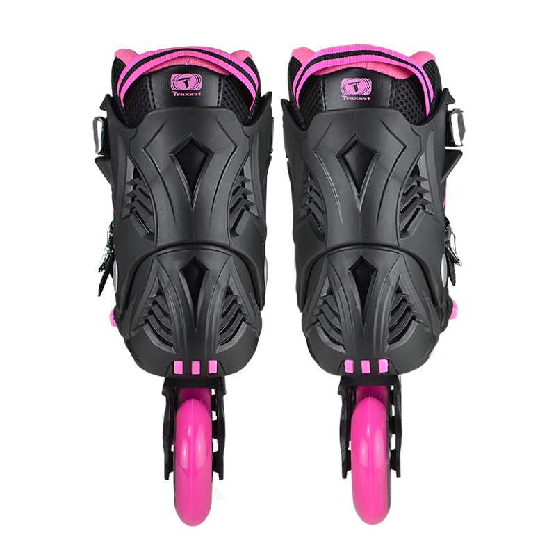 Patins Inline Freestyle Traxart Dynamix Rosa - 80mm Abec-7